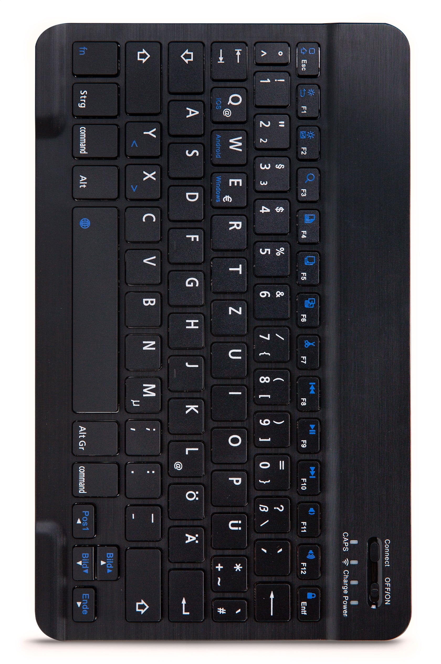 Mobilize Detachable Bluetooth Keyboard Case Samsung Galaxy Tab S7+/S8+ 12.4 Black Qwertz