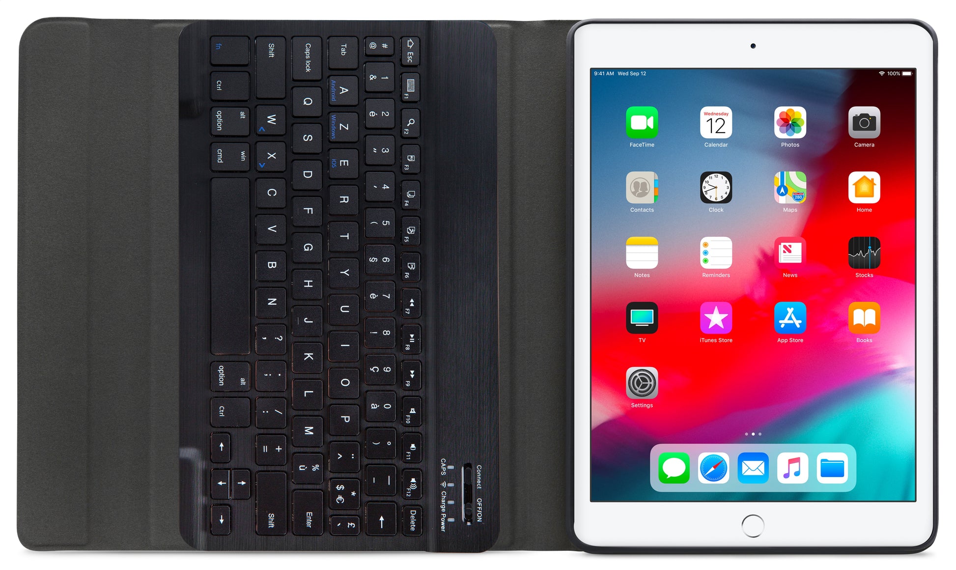 Mobilize Detachable Bluetooth Keyboard Case Apple Ipad Air/Air 2/Pro 9.7/9.7 2017/2018 Black Azerty