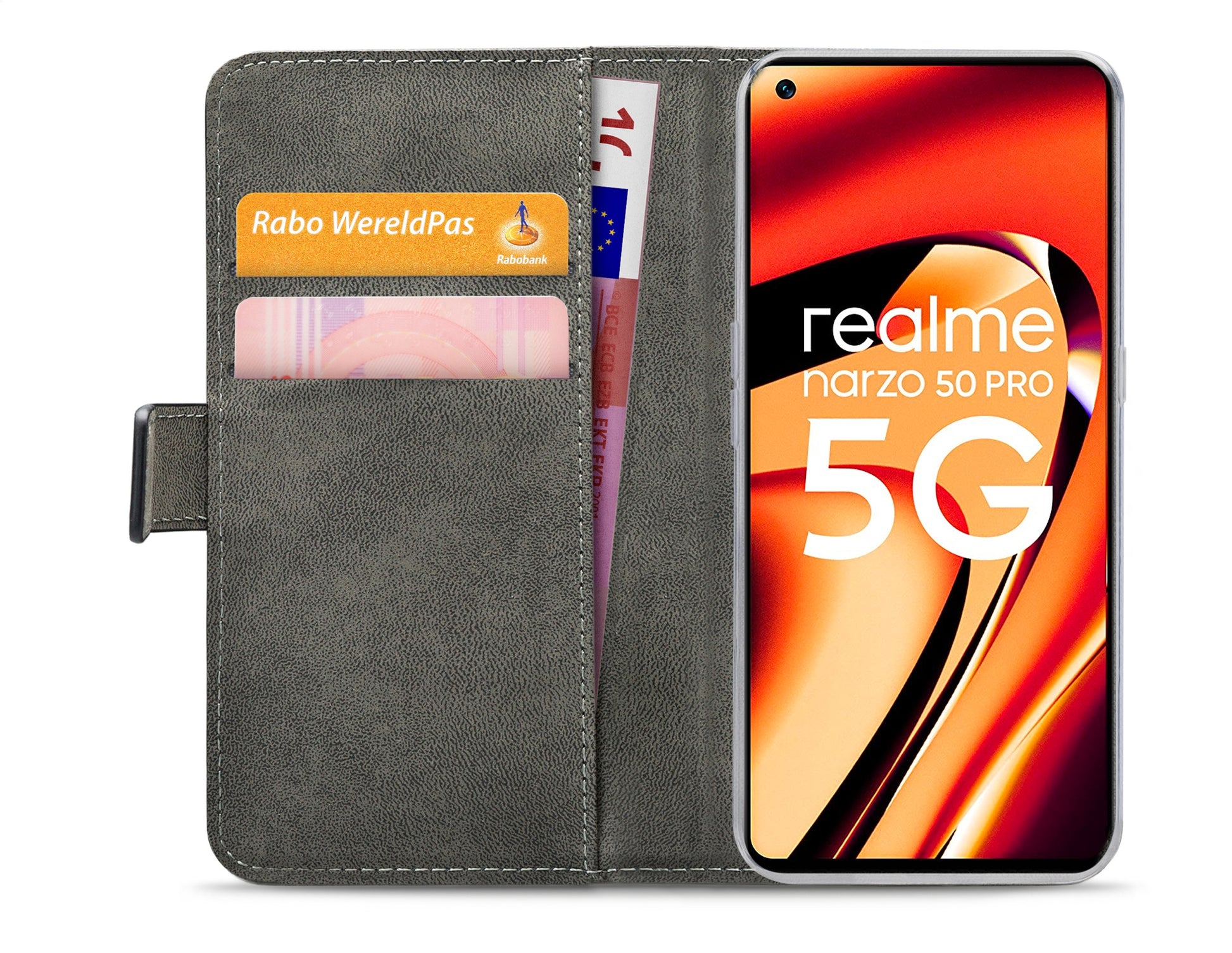 Mobilize Classic Gelly Wallet Book Case Oppo A57 5G/A77 5G/Realme Narzo 50 5G Black