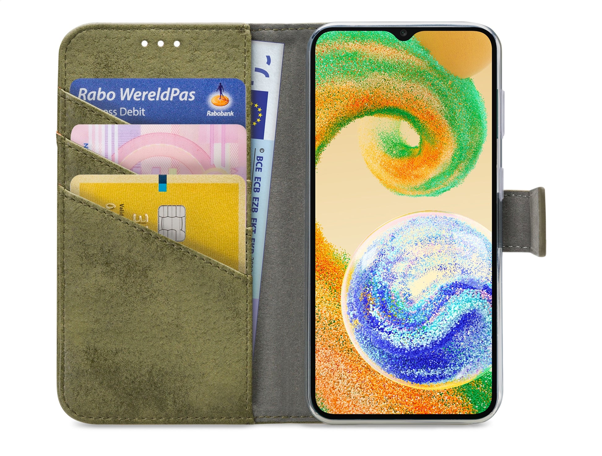 My Style Flex Wallet For Samsung Galaxy A04S Olive