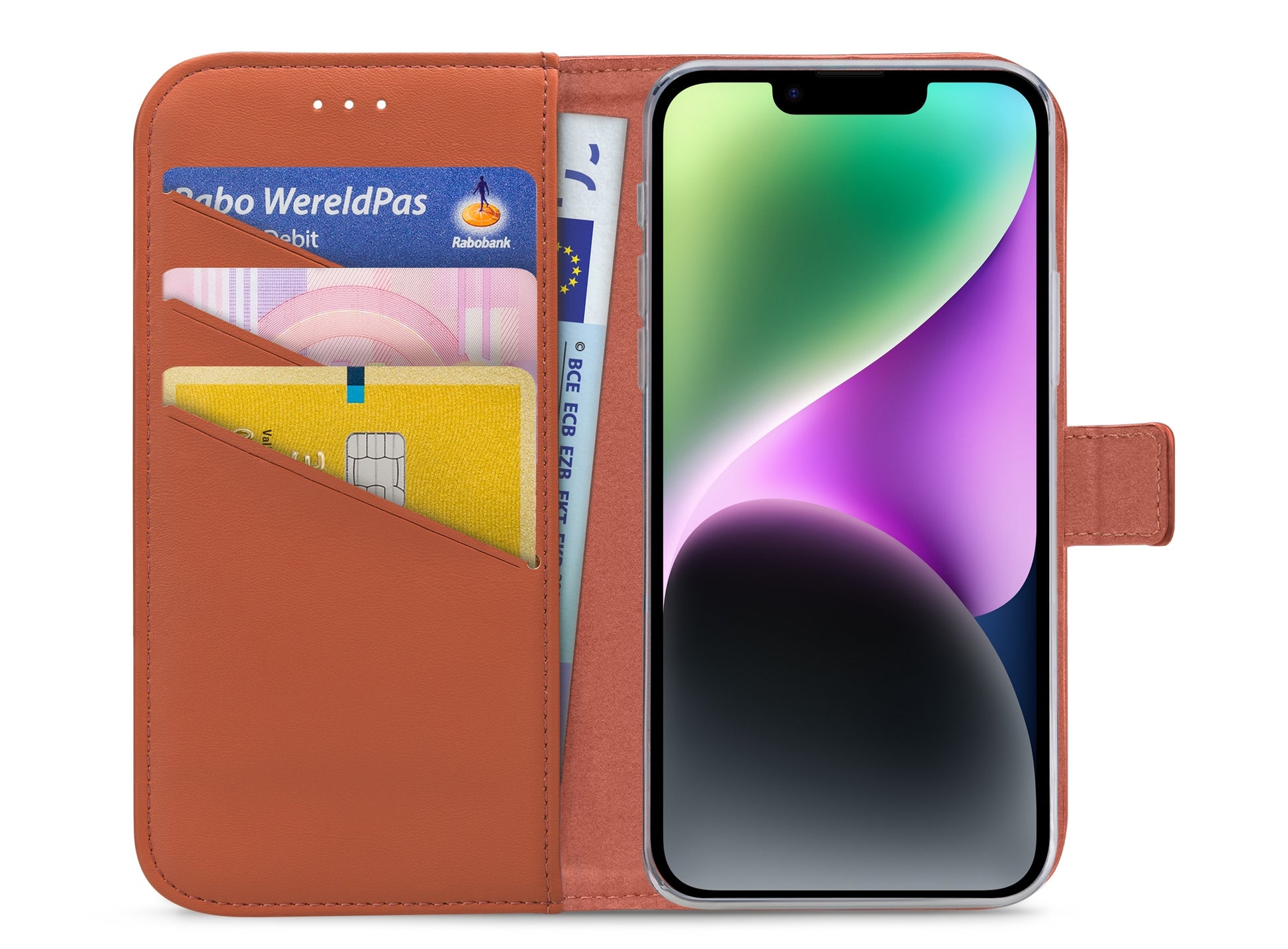 My Style Flex Wallet For Apple Iphone 13/14/15 Rust Red