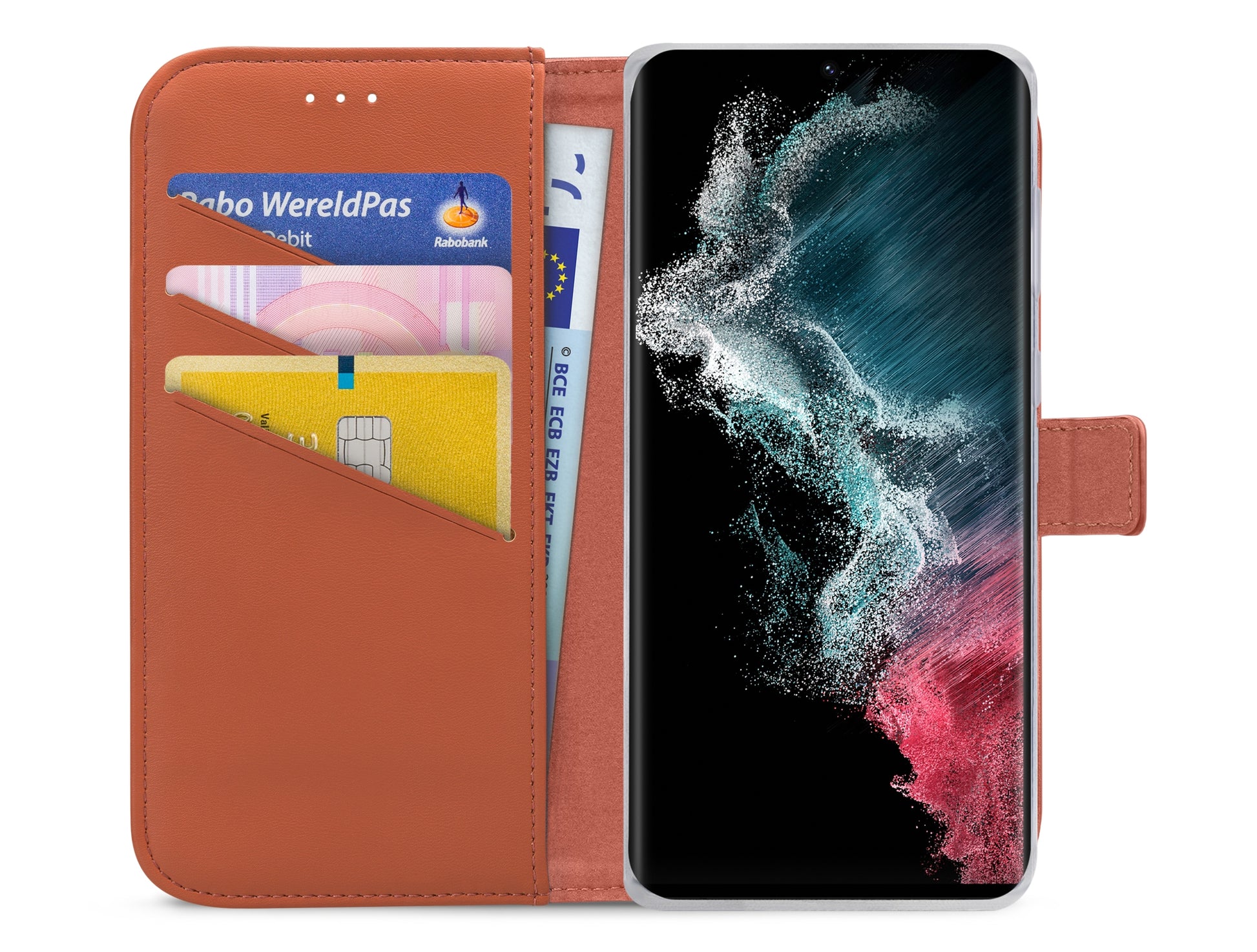 My Style Flex Wallet For Samsung Galaxy S22 Ultra 5G Rust Red