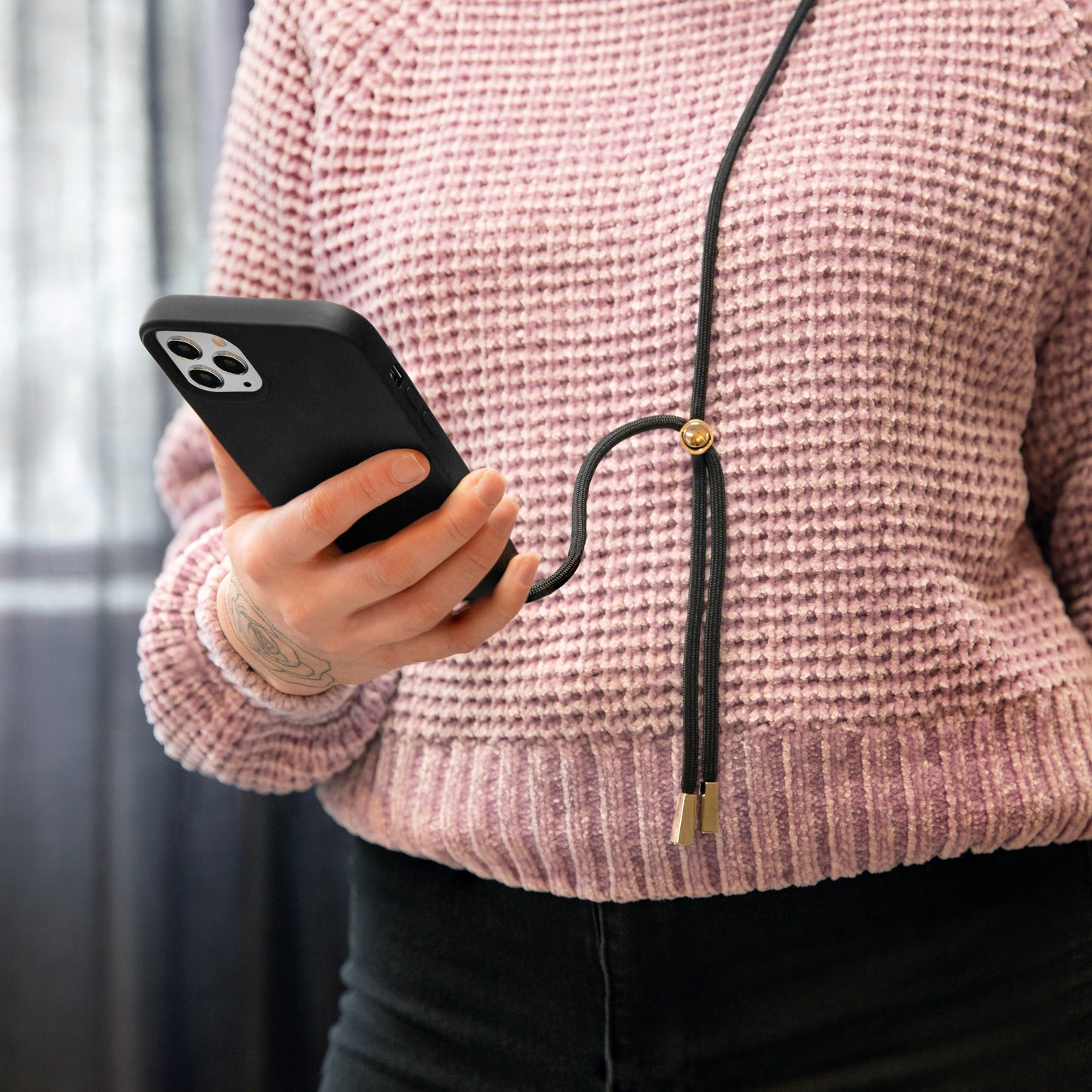 Mobilize Lanyard Gelly Case For Apple Iphone 14 Plus Black