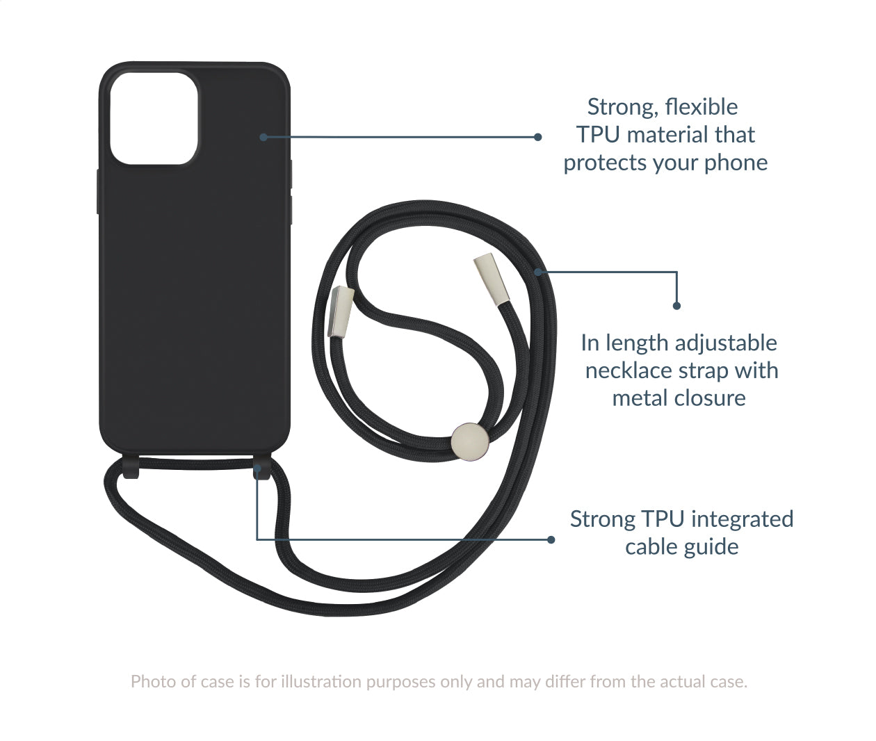 Mobilize Lanyard Gelly Case For Samsung Galaxy A13 4G Black