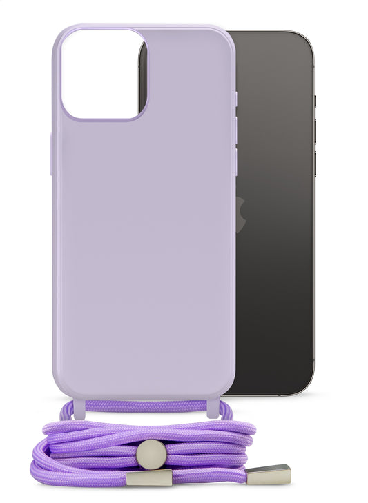 Mobilize Lanyard Gelly Case For Apple Iphone 14 Pro Max Pastel Purple