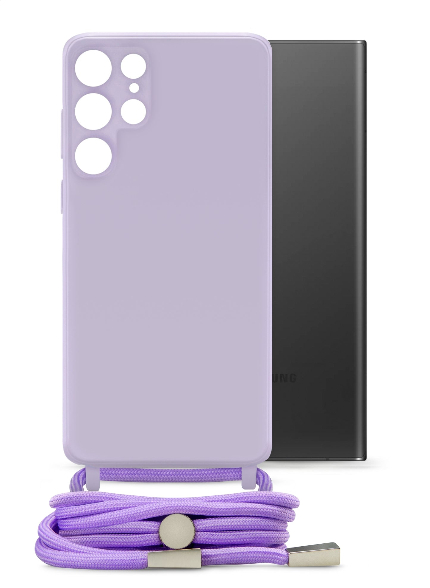 Mobilize Lanyard Gelly Case For Samsung Galaxy S22 Ultra 5G Pastel Purple