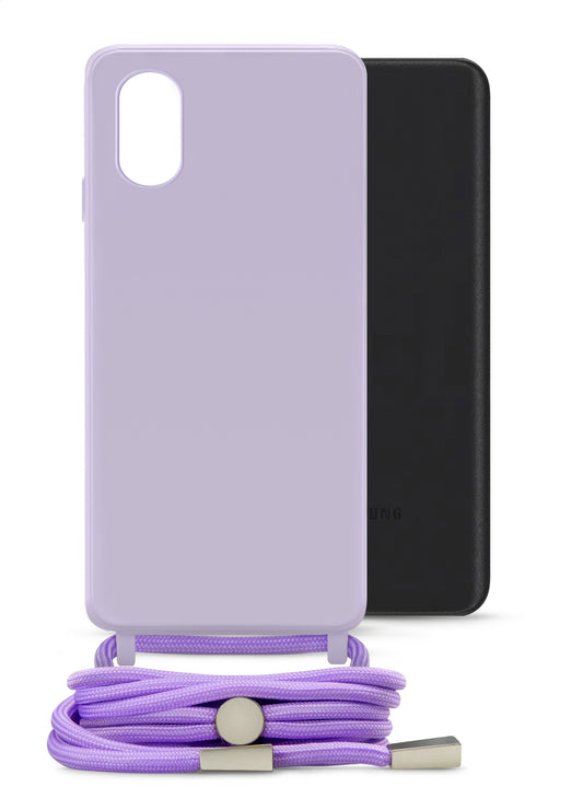 Mobilize Lanyard Gelly Case For Samsung Galaxy A03 Pastel Purple