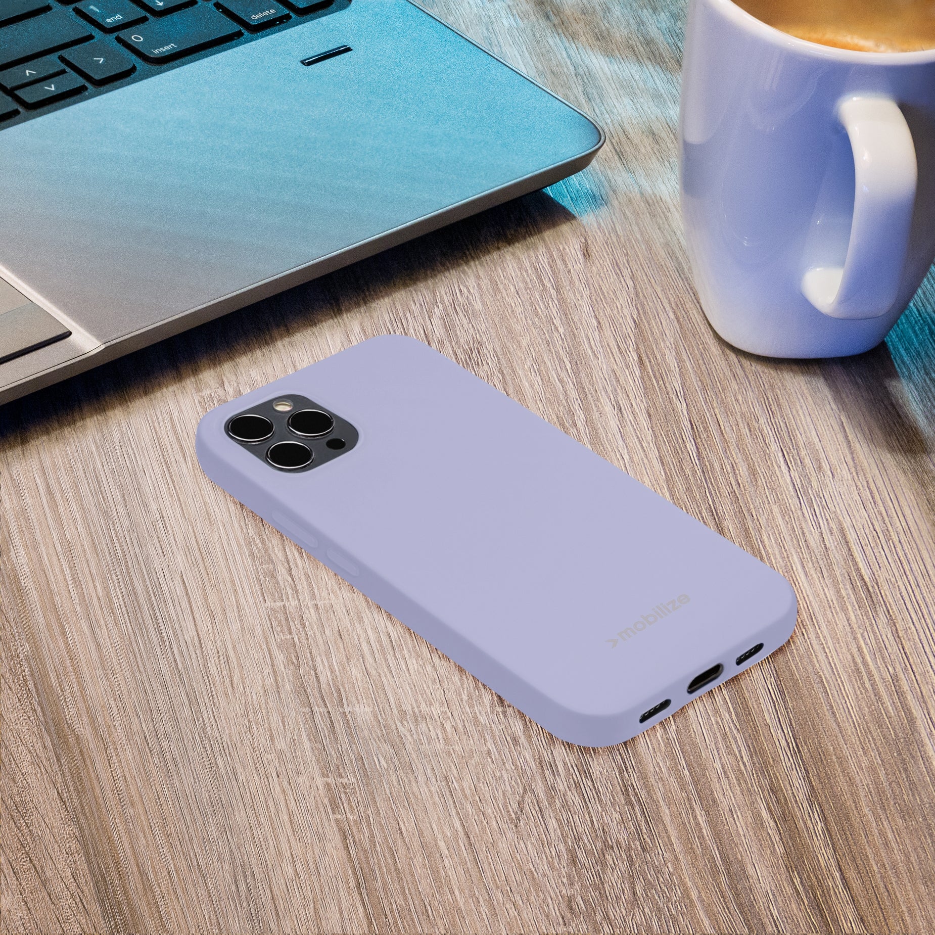 Mobilize Rubber Gelly Case Apple Iphone 14 Pro Pastel Purple