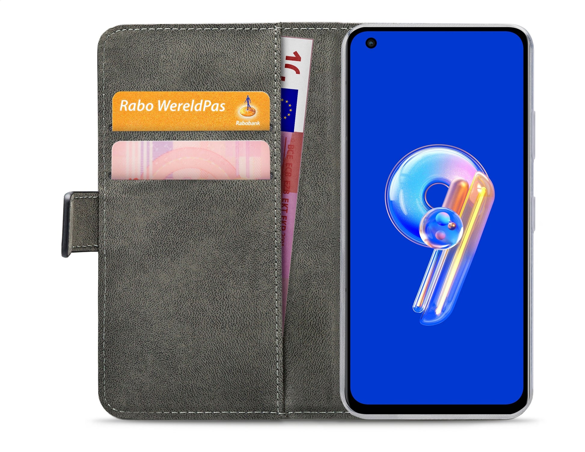 Mobilize Classic Gelly Wallet Book Case Asus Zenfone 9 Black