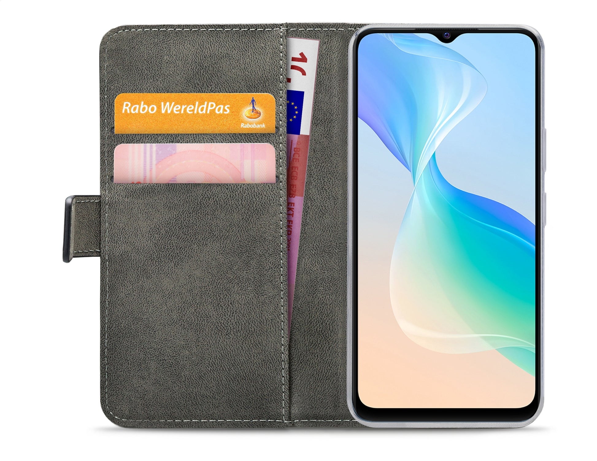 Mobilize Classic Gelly Wallet Book Case Vivo Y76 5G Black