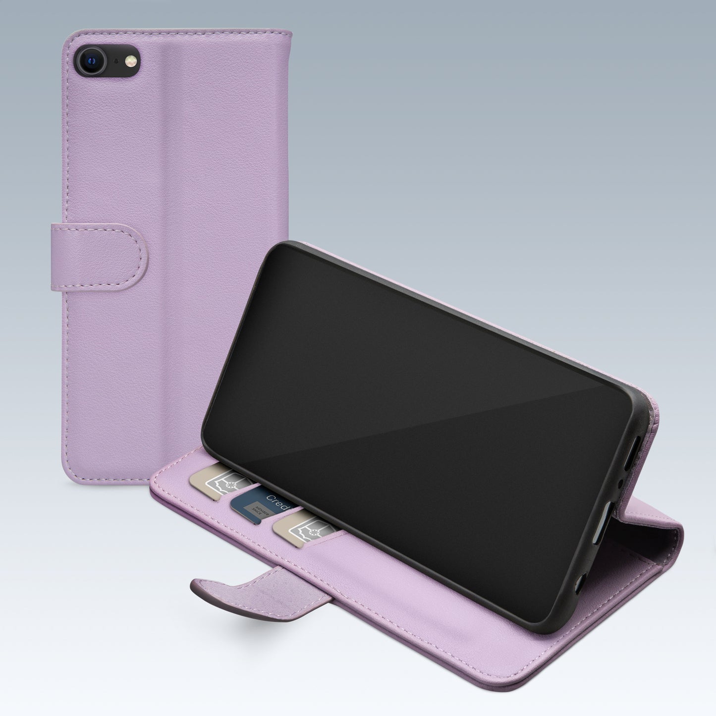 Mobilize Premium Gelly Wallet Book Case Apple Iphone 6/6S/7/8/Se (2020/2022) Purple