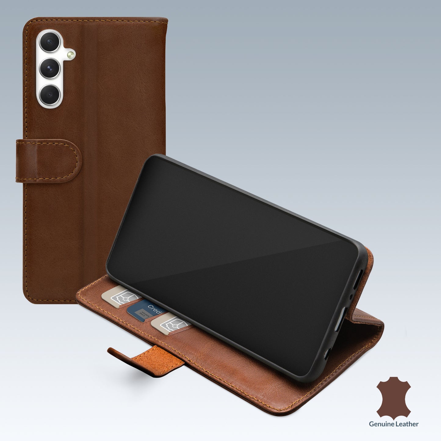 Mobilize Leather Wallet Samsung Galaxy A34 5G Brown