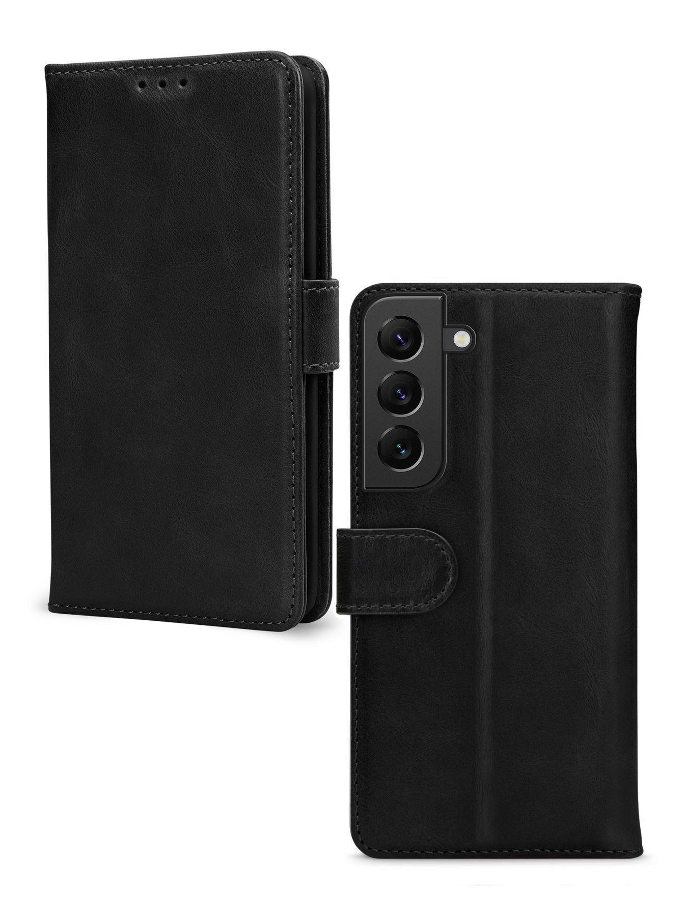 Mobilize Leather Wallet Samsung Galaxy S22 5G Black
