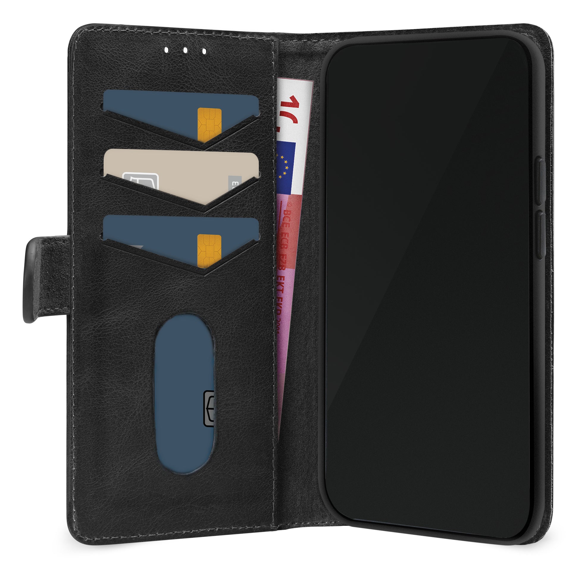 Mobilize Leather Wallet Samsung Galaxy S23 5G Black
