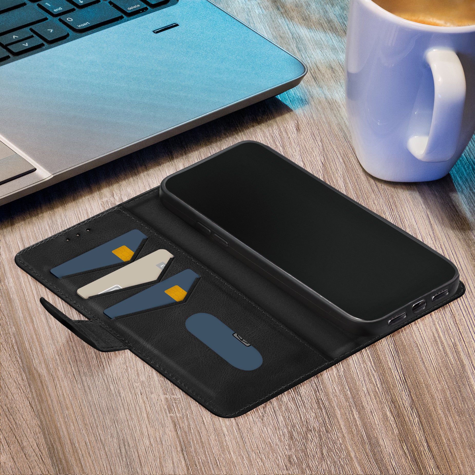 Mobilize Premium Gelly Wallet Book Case Apple Iphone 12/12 Pro Black