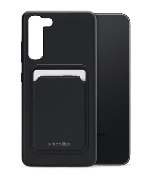 Mobilize Rubber Gelly Card Case Samsung Galaxy S23 5G Matt Black