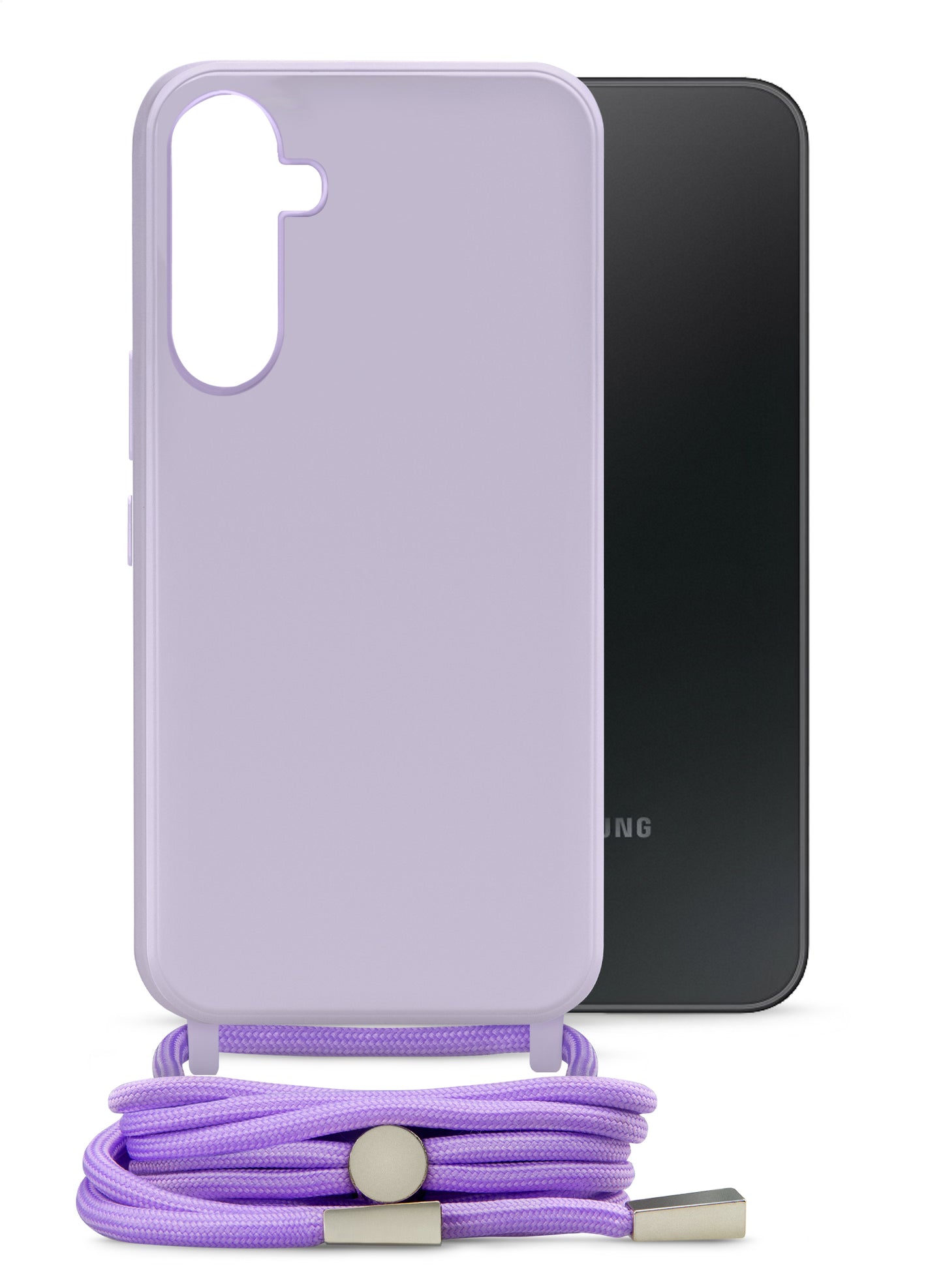 Mobilize Lanyard Gelly Case For Samsung Galaxy A34 5G Pastel Purple
