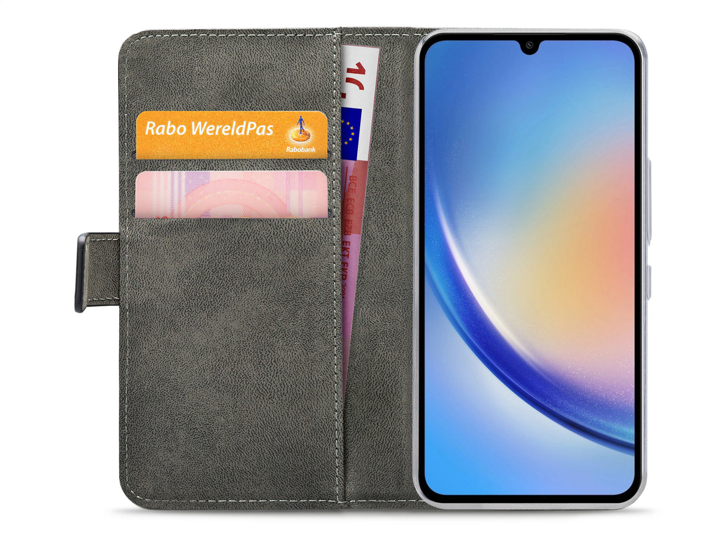 Mobilize Classic Gelly Wallet Book Case Samsung Galaxy A34 5G Black