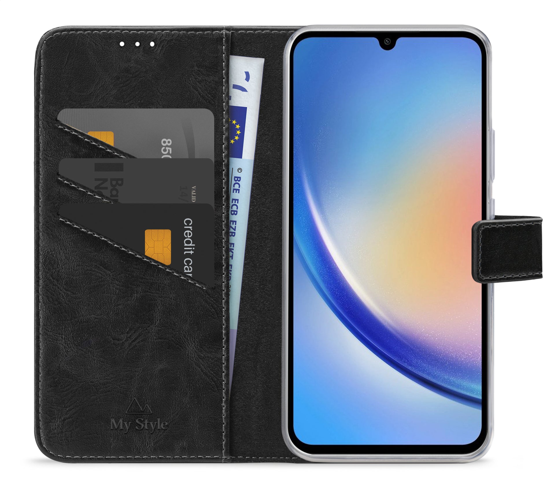 My Style Flex Wallet For Samsung Galaxy A34 5G Black