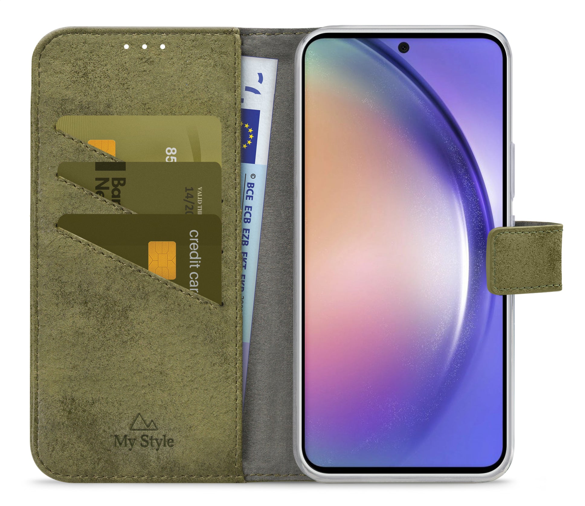 My Style Flex Wallet For Samsung Galaxy A54 5G Olive