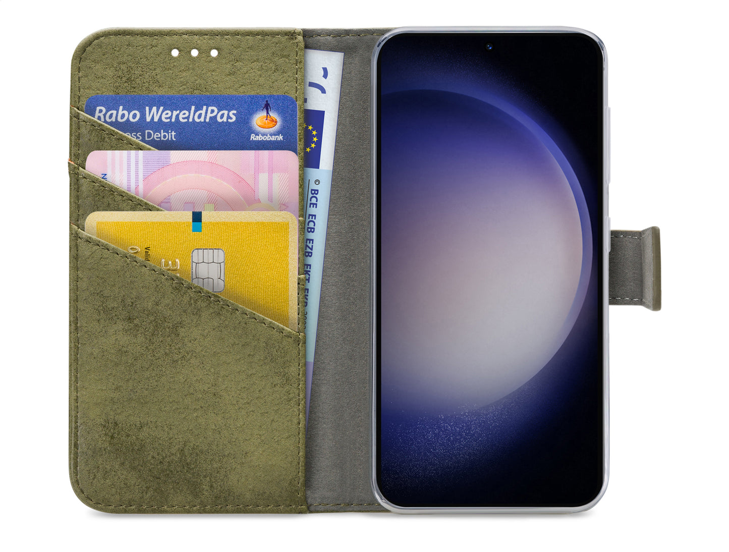 My Style Flex Wallet For Samsung Galaxy S23+ 5G Olive