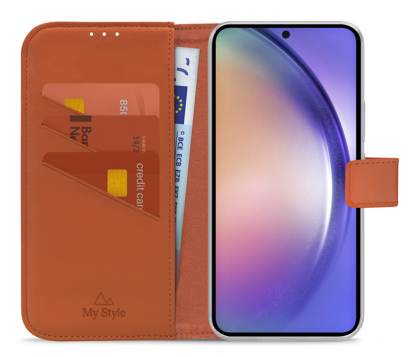 My Style Flex Wallet For Samsung Galaxy A54 5G Rust Red