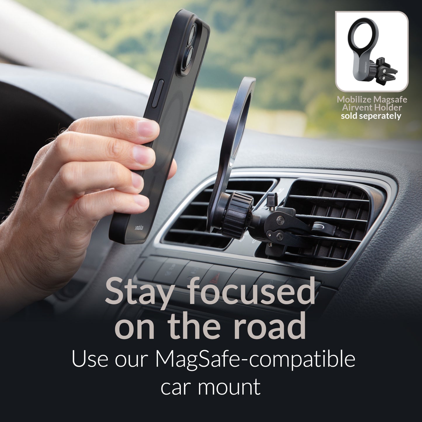 Mobilize Magsafe Compatible Hybrid Pro Case Apple Iphone 14 Plus Black