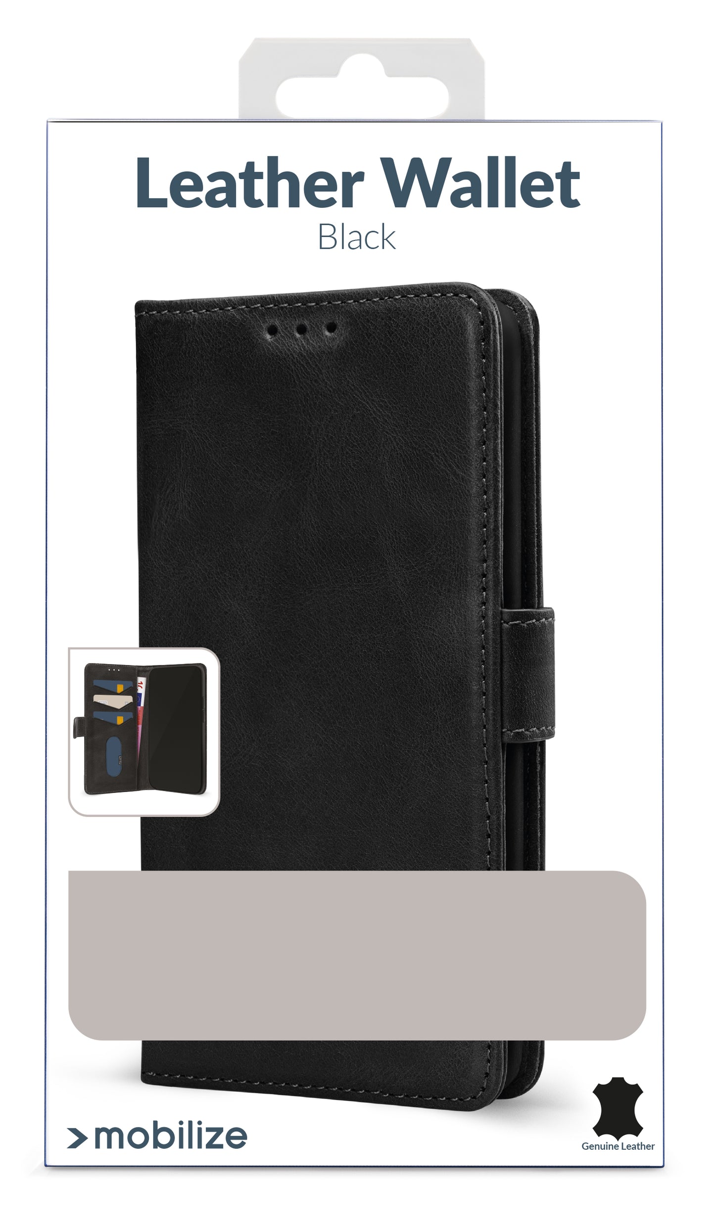 Mobilize Leather Wallet Apple Iphone 13 Mini Black