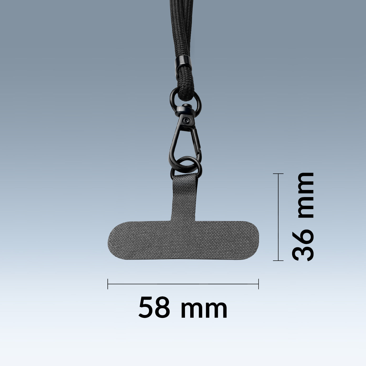 Mobilize Nylon Lanyard Black