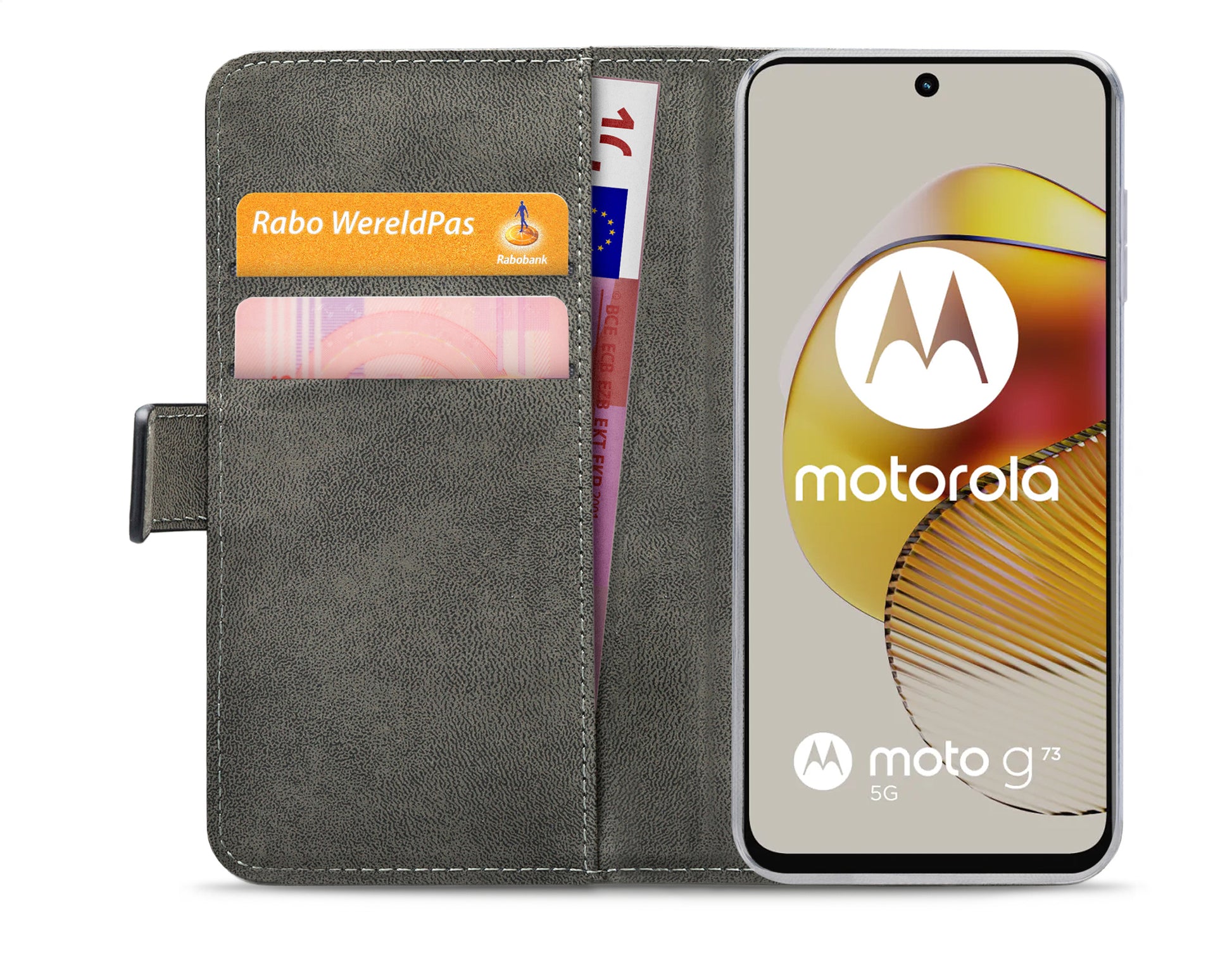 Mobilize Classic Gelly Wallet Book Case Motorola Moto G73 5G Black