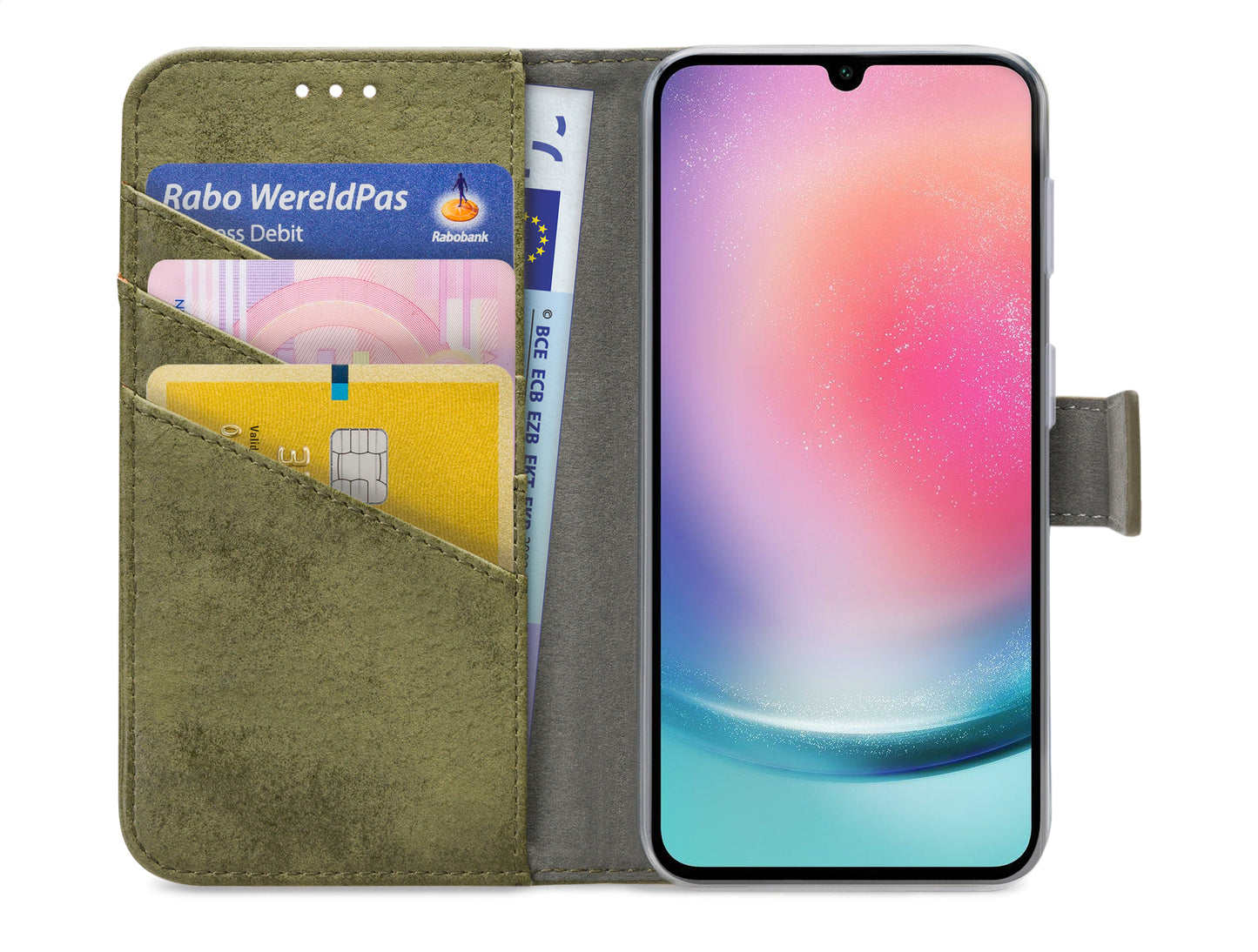 My Style Flex Wallet For Samsung Galaxy A24 4G Olive