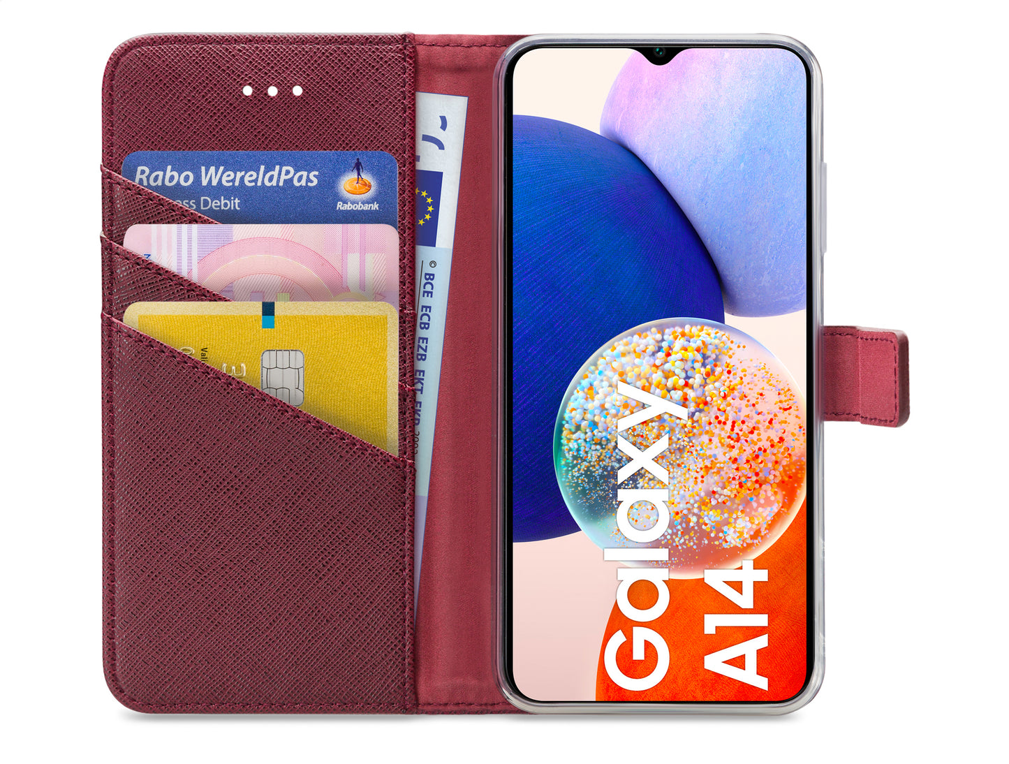 My Style Flex Wallet For Samsung Galaxy A14 4G Bordeaux