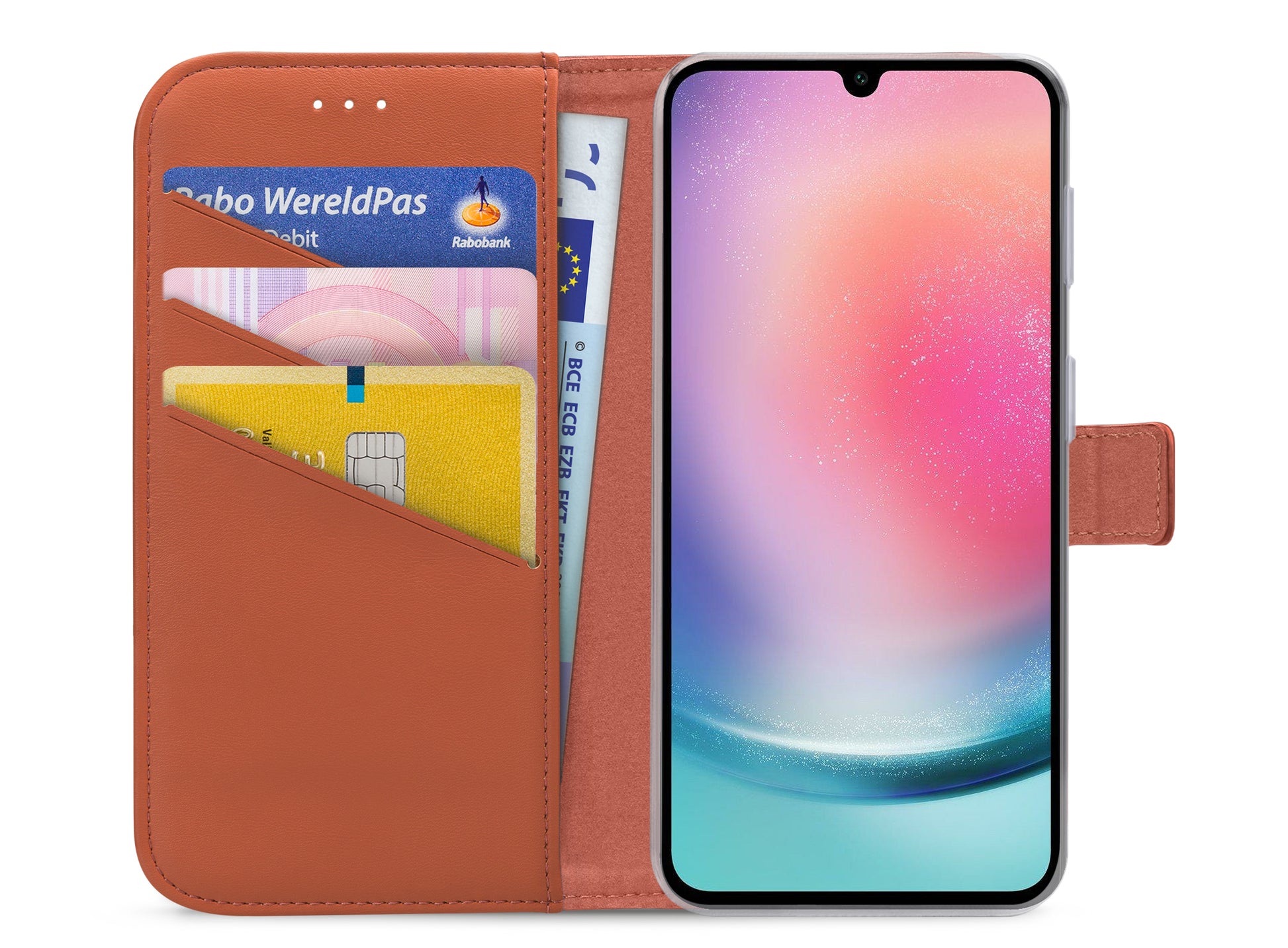 My Style Flex Wallet For Samsung Galaxy A24 4G Rust Red