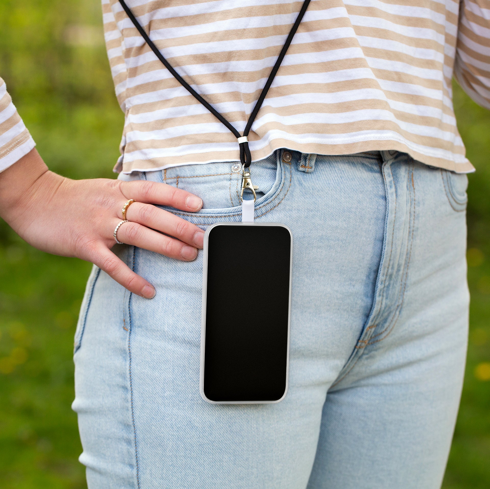 My Style Smartphone Lanyard Grey