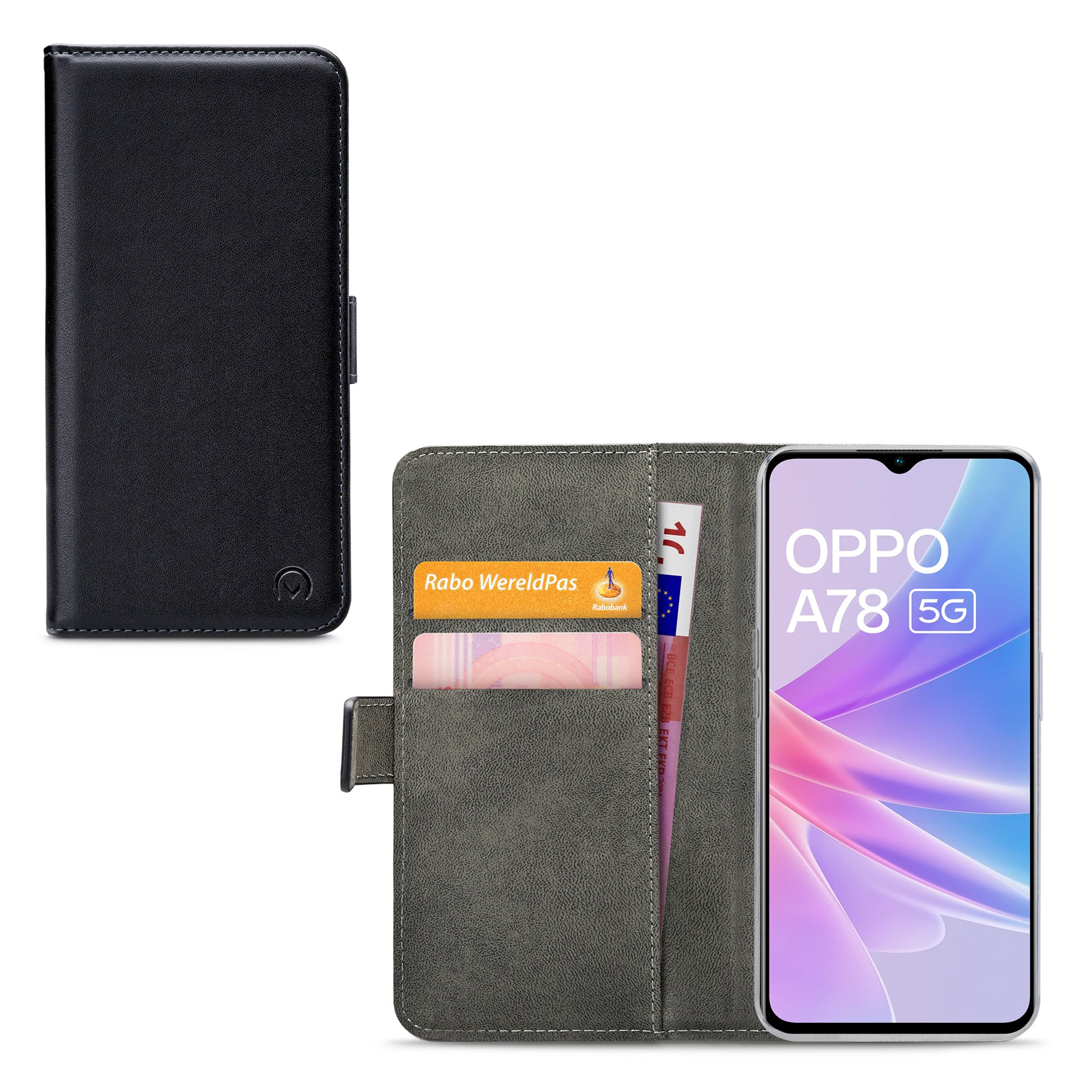 Mobilize Classic Gelly Wallet Book Case Oppo A78 5G Black