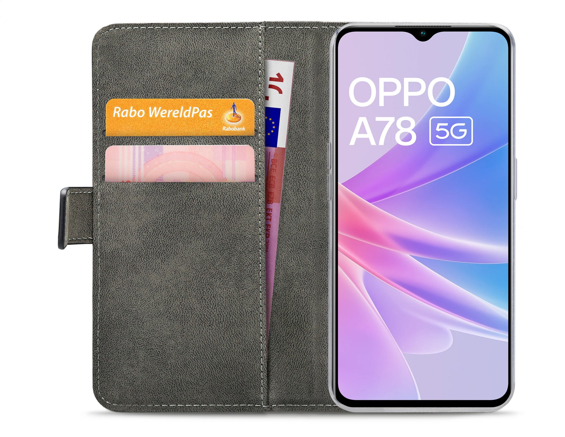 Mobilize Classic Gelly Wallet Book Case Oppo A78 5G Black