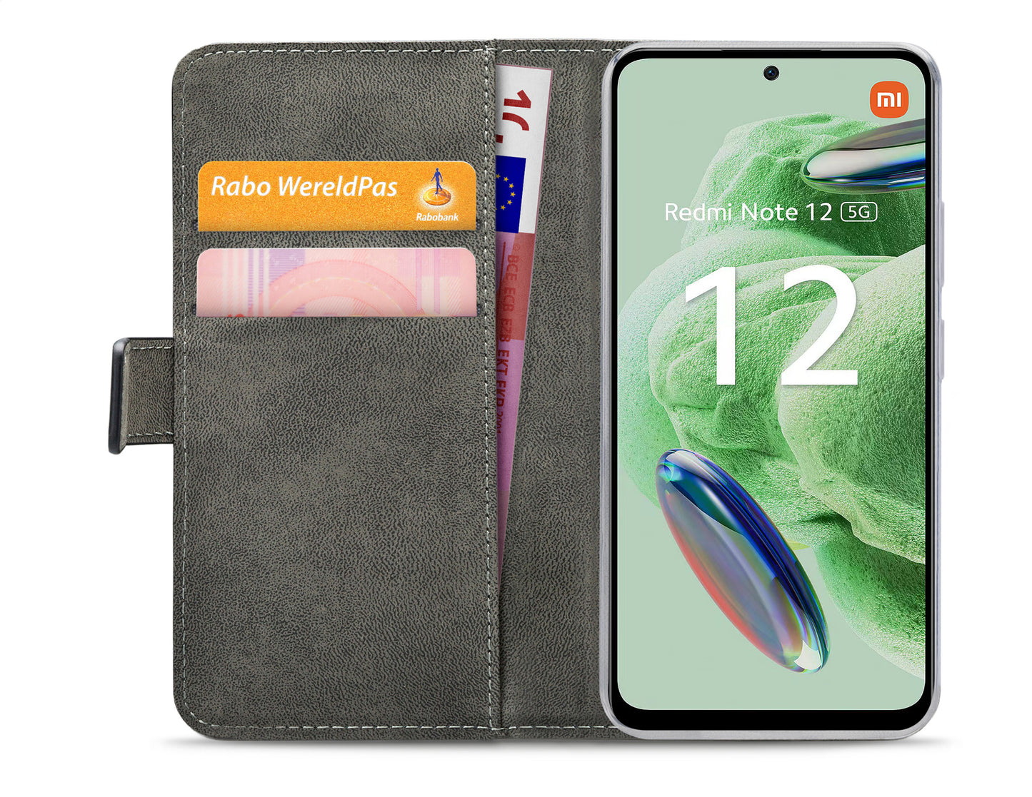 Mobilize Classic Gelly Wallet Book Case Xiaomi Redmi Note 12 5G Black