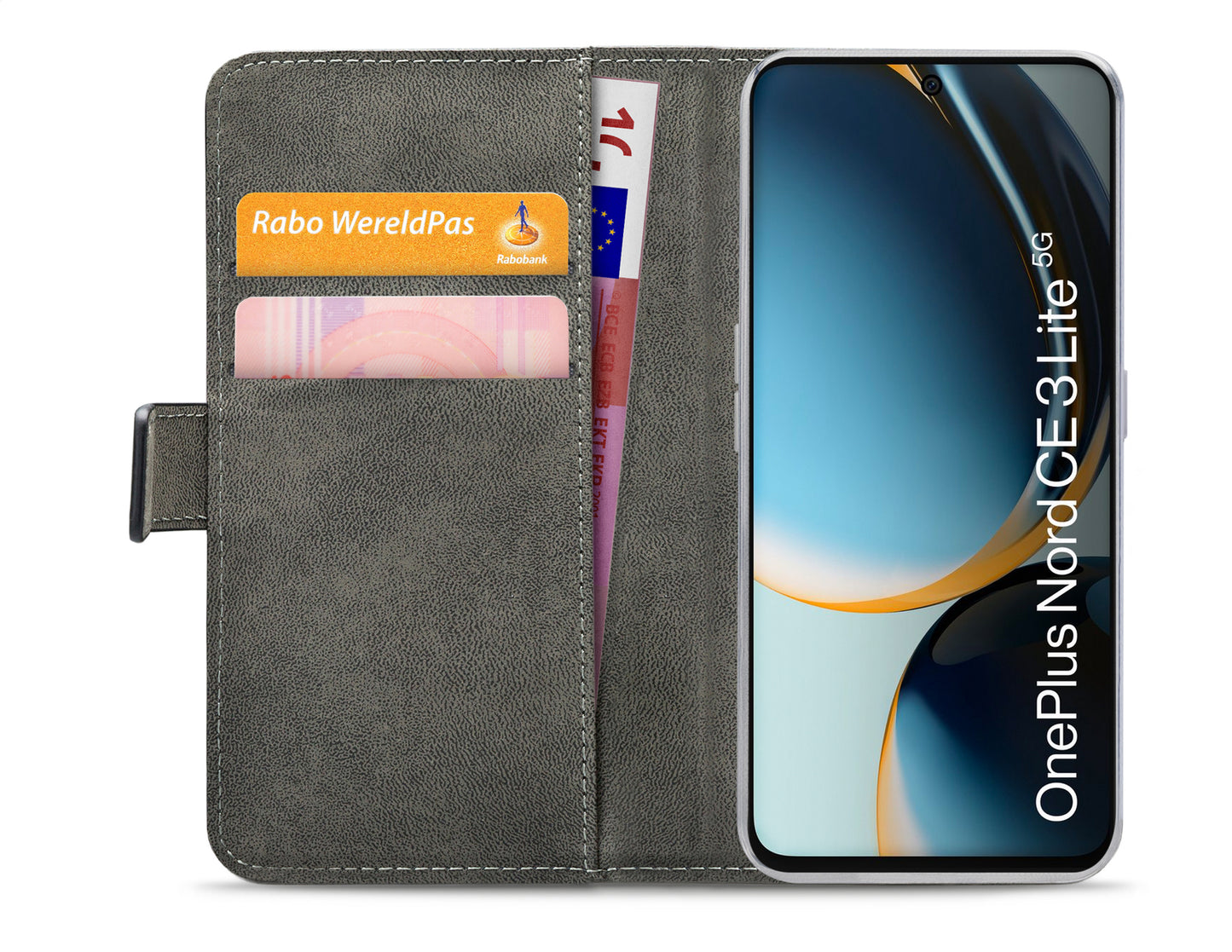 Mobilize Classic Gelly Wallet Book Case Oneplus Nord Ce 3 Lite 5G Black