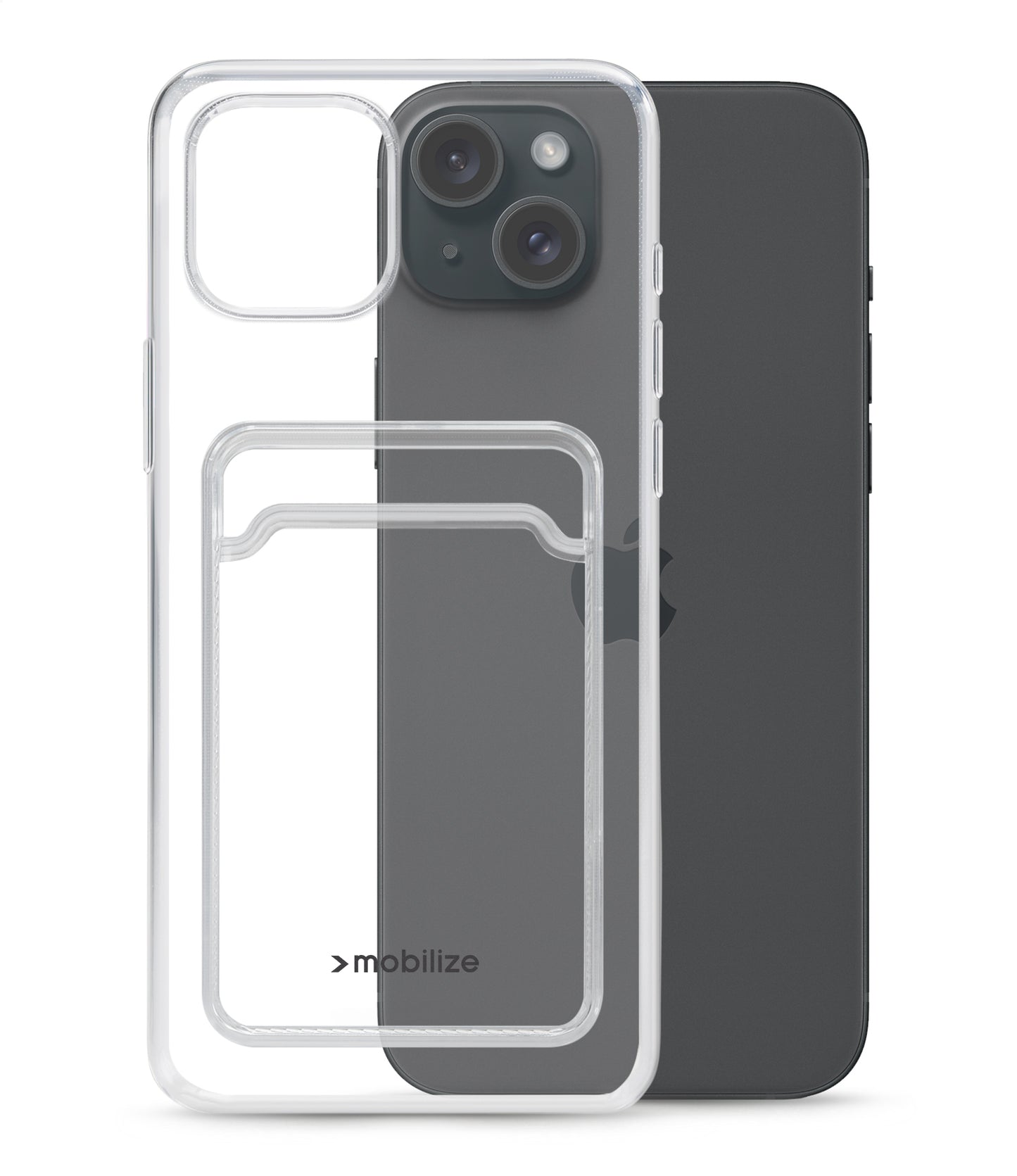 Mobilize Gelly Card Case Apple Iphone 15 Plus Clear