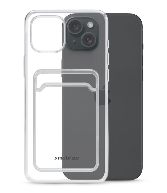 Mobilize Gelly Card Case Apple Iphone 15 Plus Clear