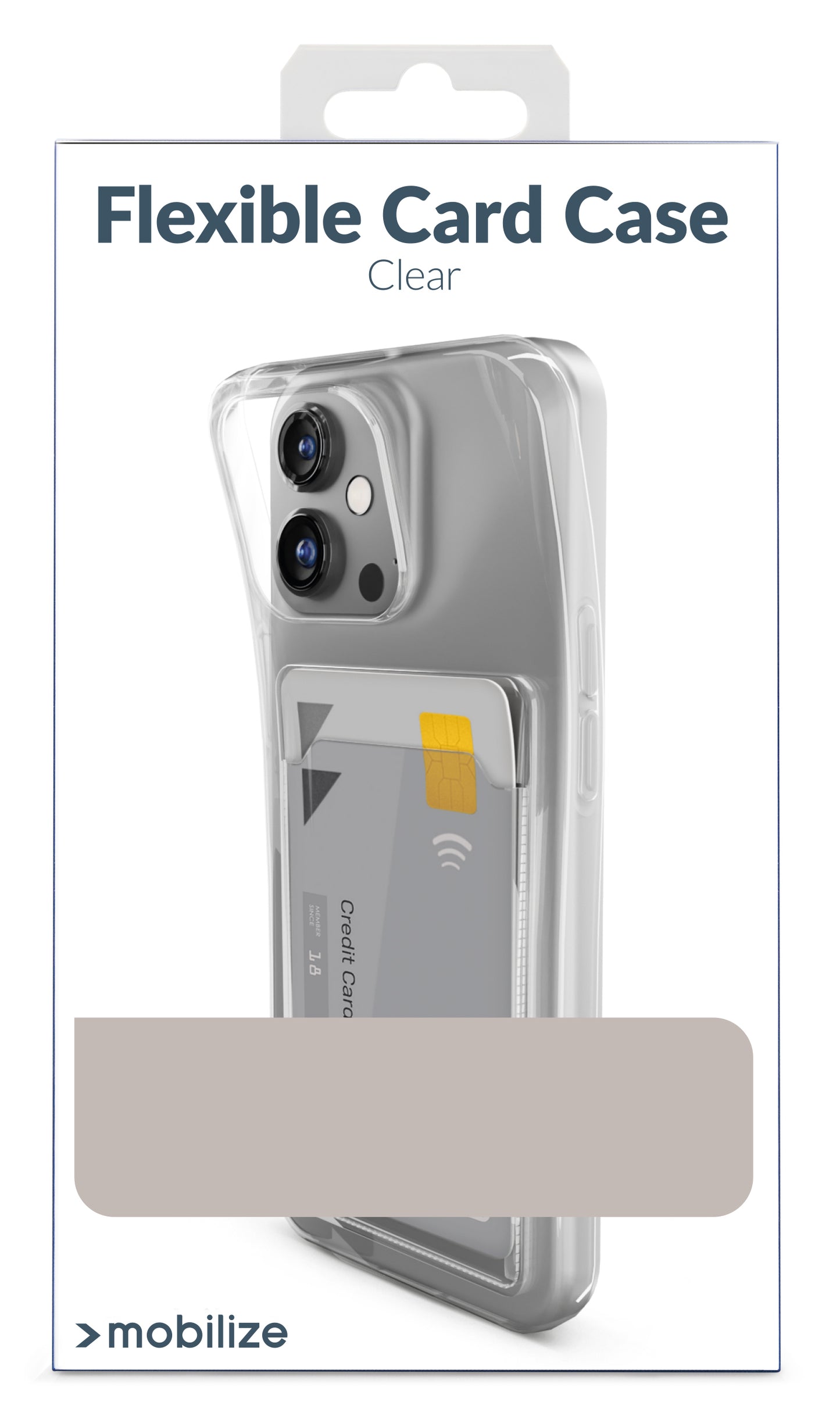 Mobilize Gelly Card Case Apple Iphone 15 Plus Clear