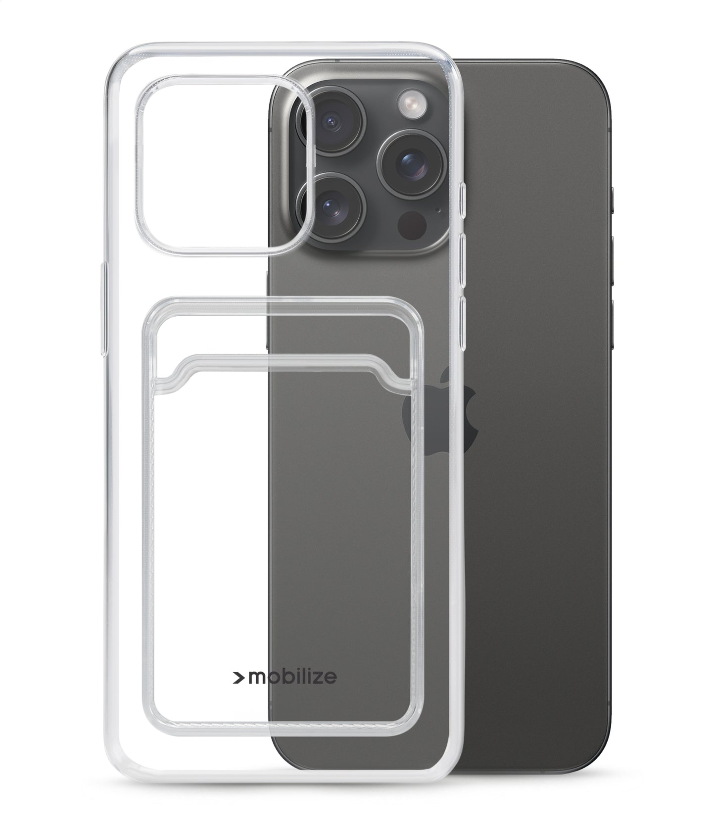 Mobilize Gelly Card Case Apple Iphone 15 Pro Max Clear