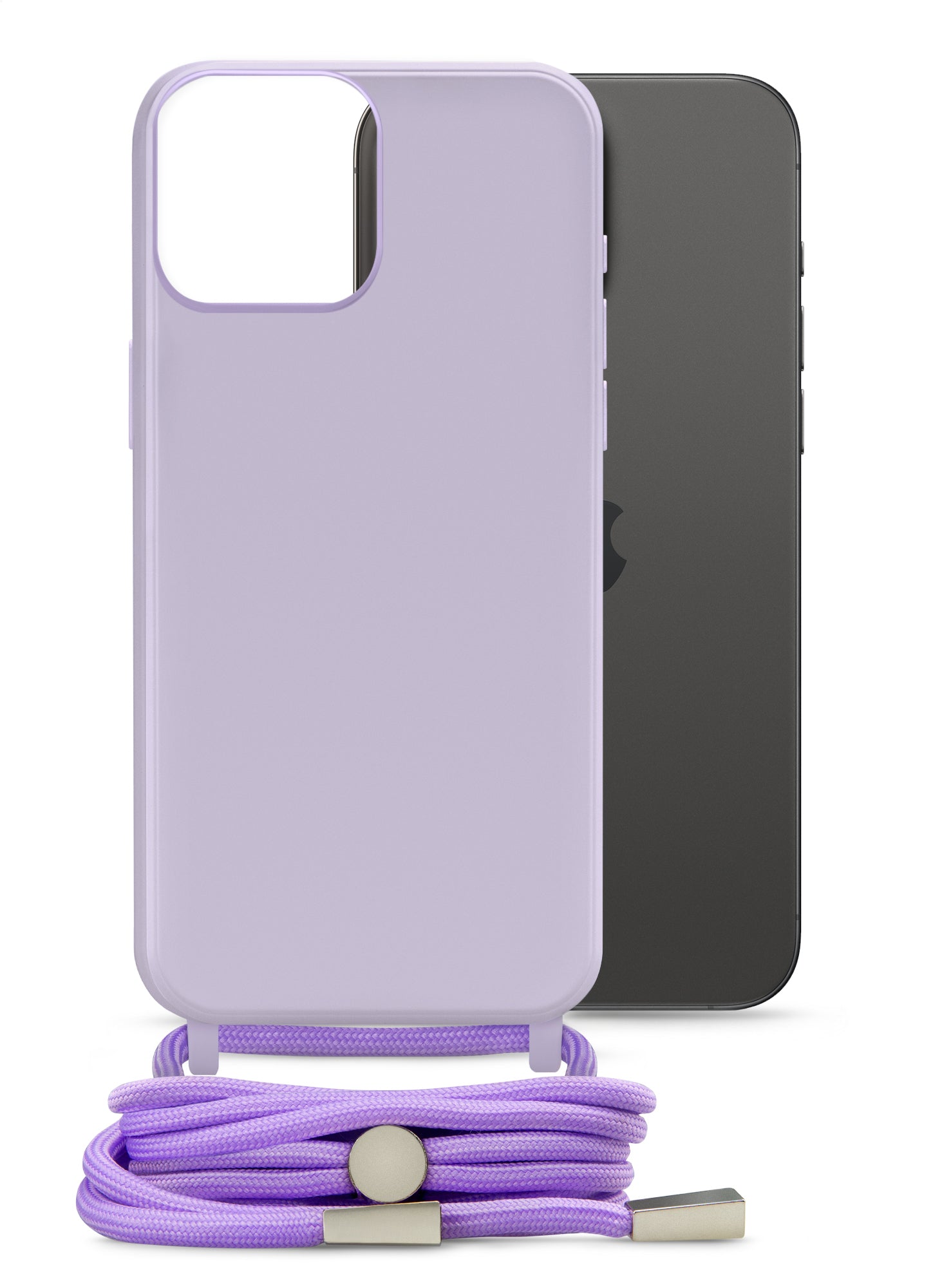 Mobilize Lanyard Gelly Case For Apple Iphone 15 Pro Max Pastel Purple