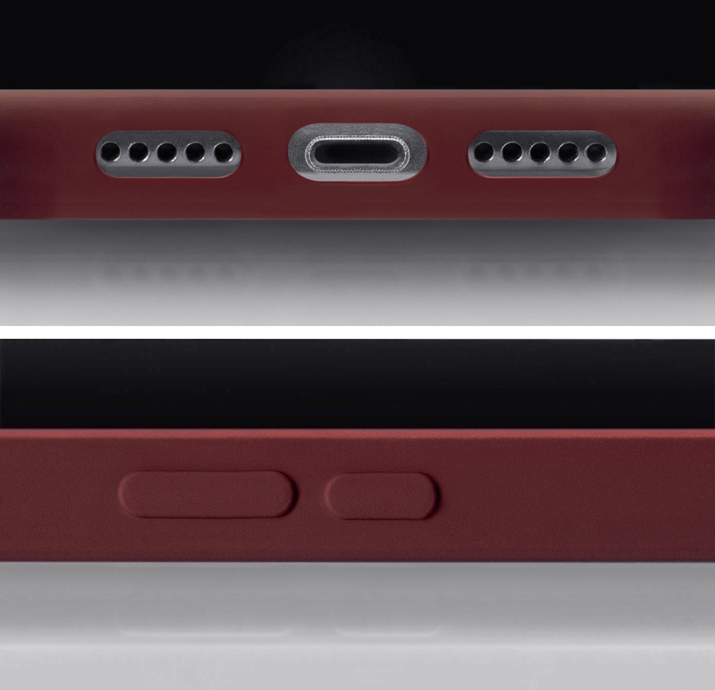 Mobilize Rubber Gelly Card Case Apple Iphone 15 Pro Matt Bordeaux