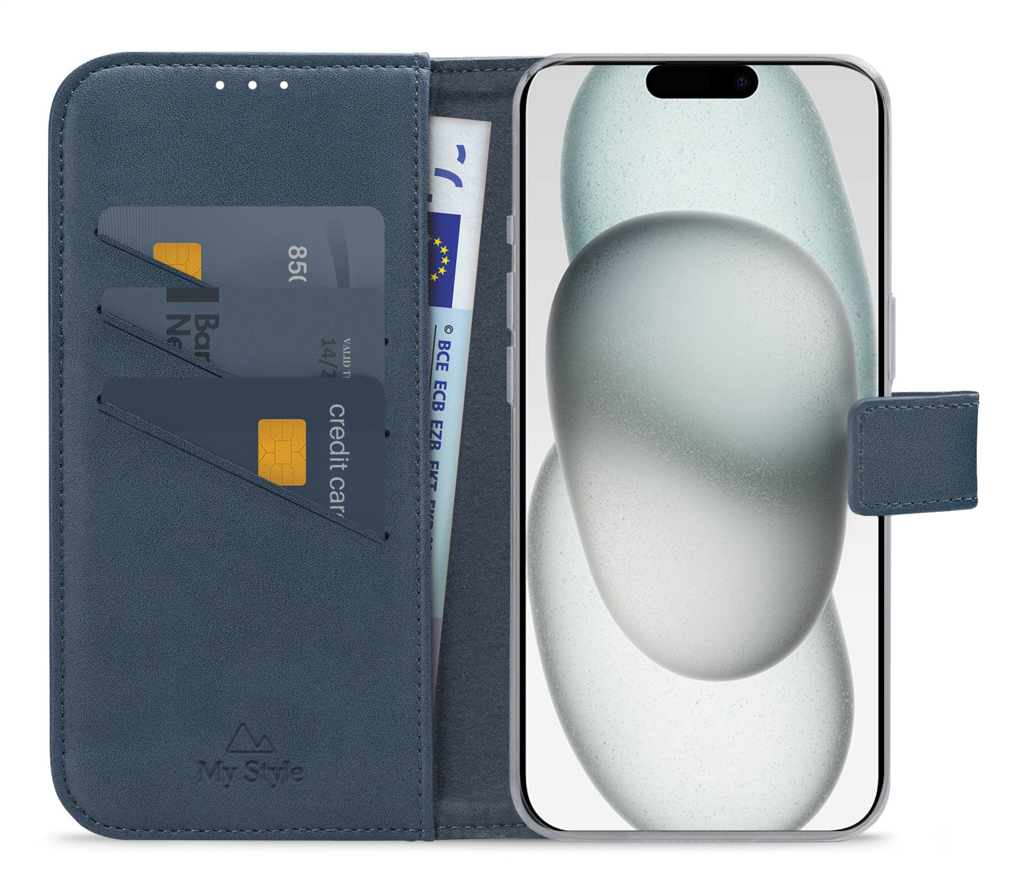 My Style Flex Wallet For Apple Iphone 13/14/15 Ocean Blue