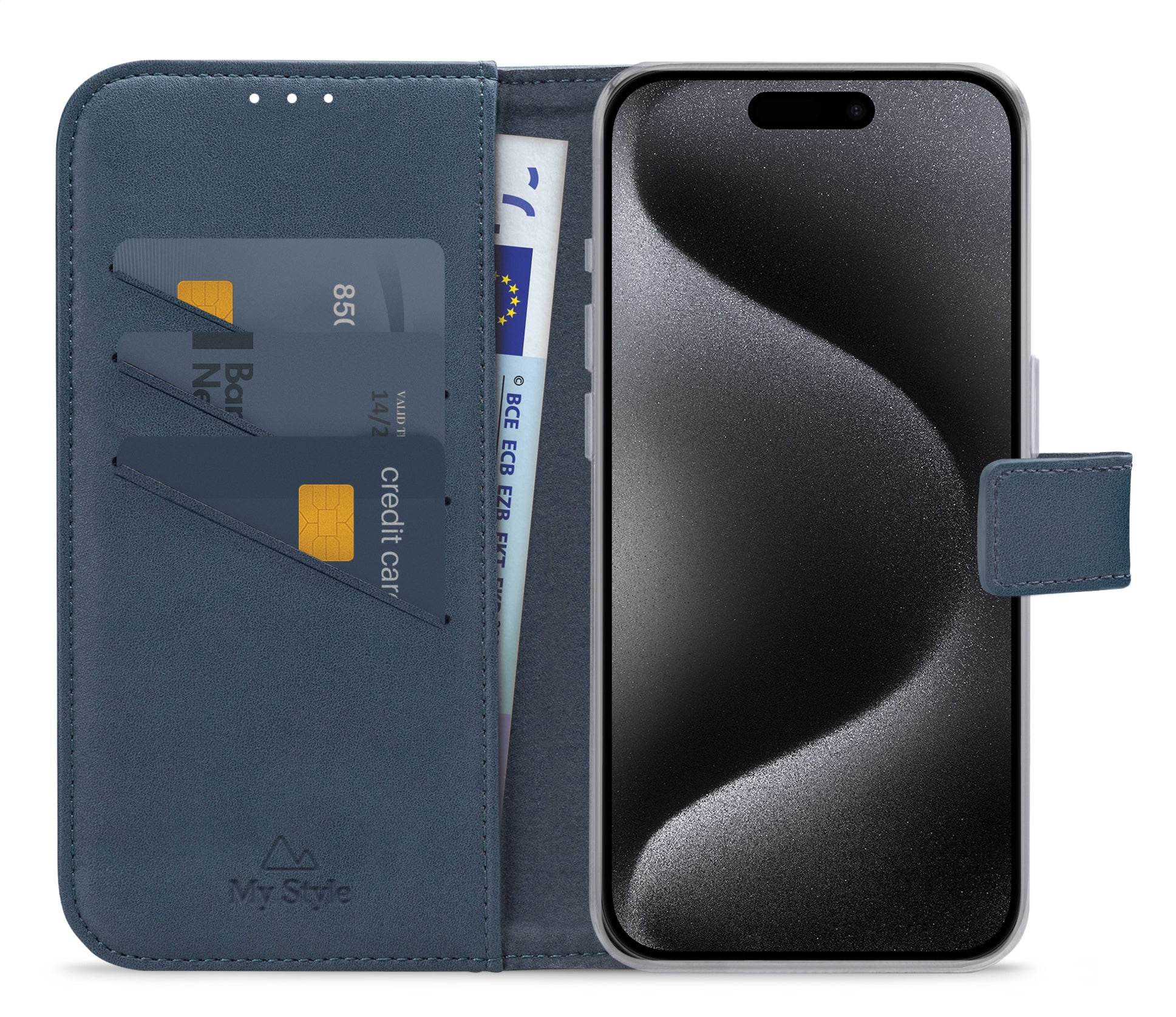 My Style Flex Wallet For Apple Iphone 15 Pro Ocean Blue