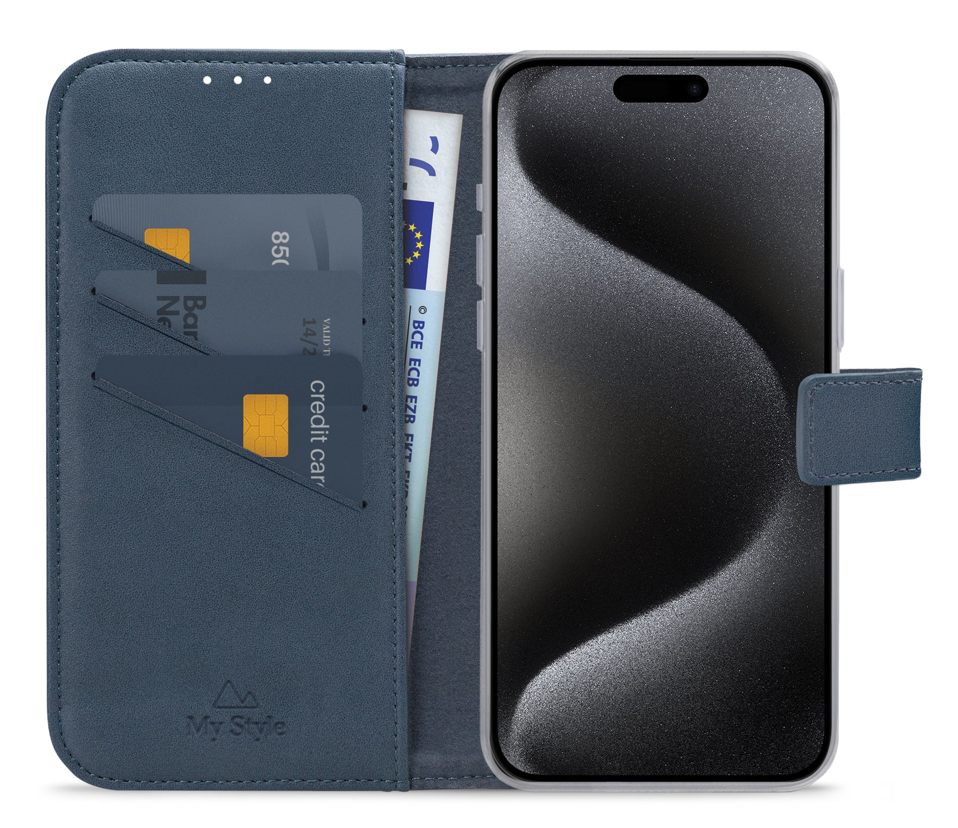 My Style Flex Wallet For Apple Iphone 15 Pro Max Ocean Blue