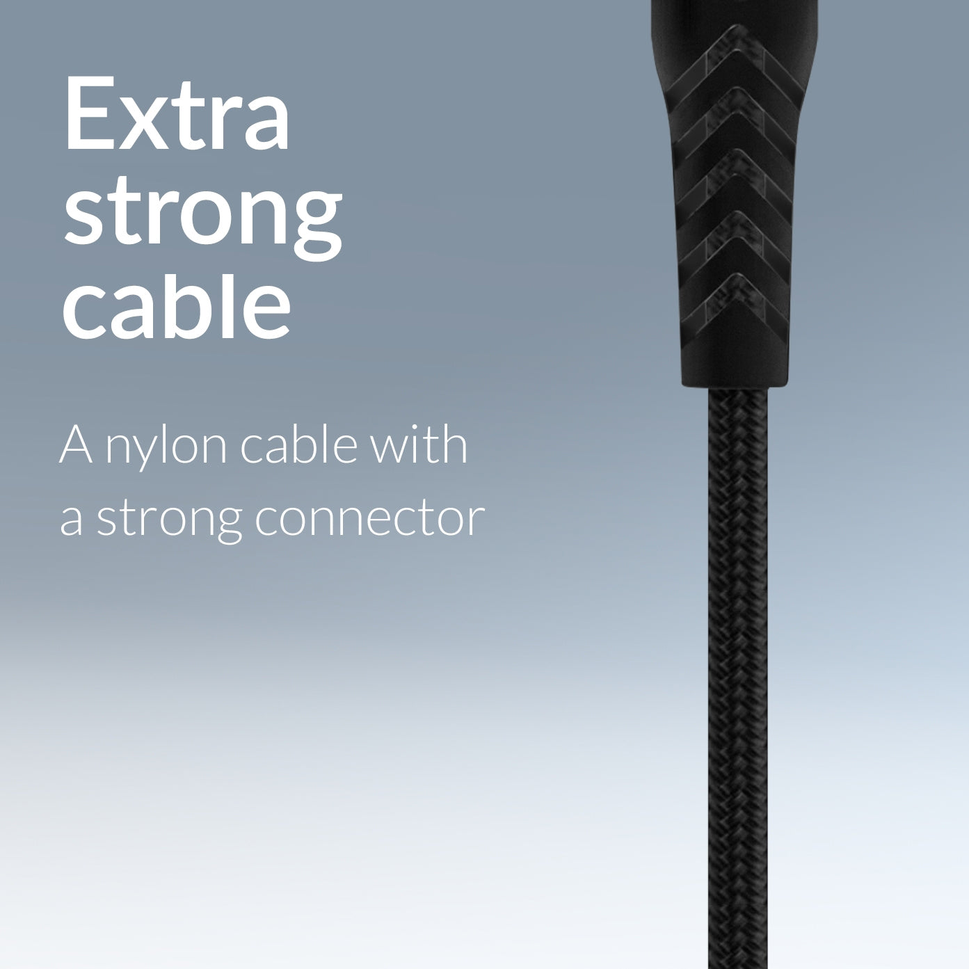 Mobilize Strong Nylon Cable Usb-C To Usb-C 20Cm. 100W Black