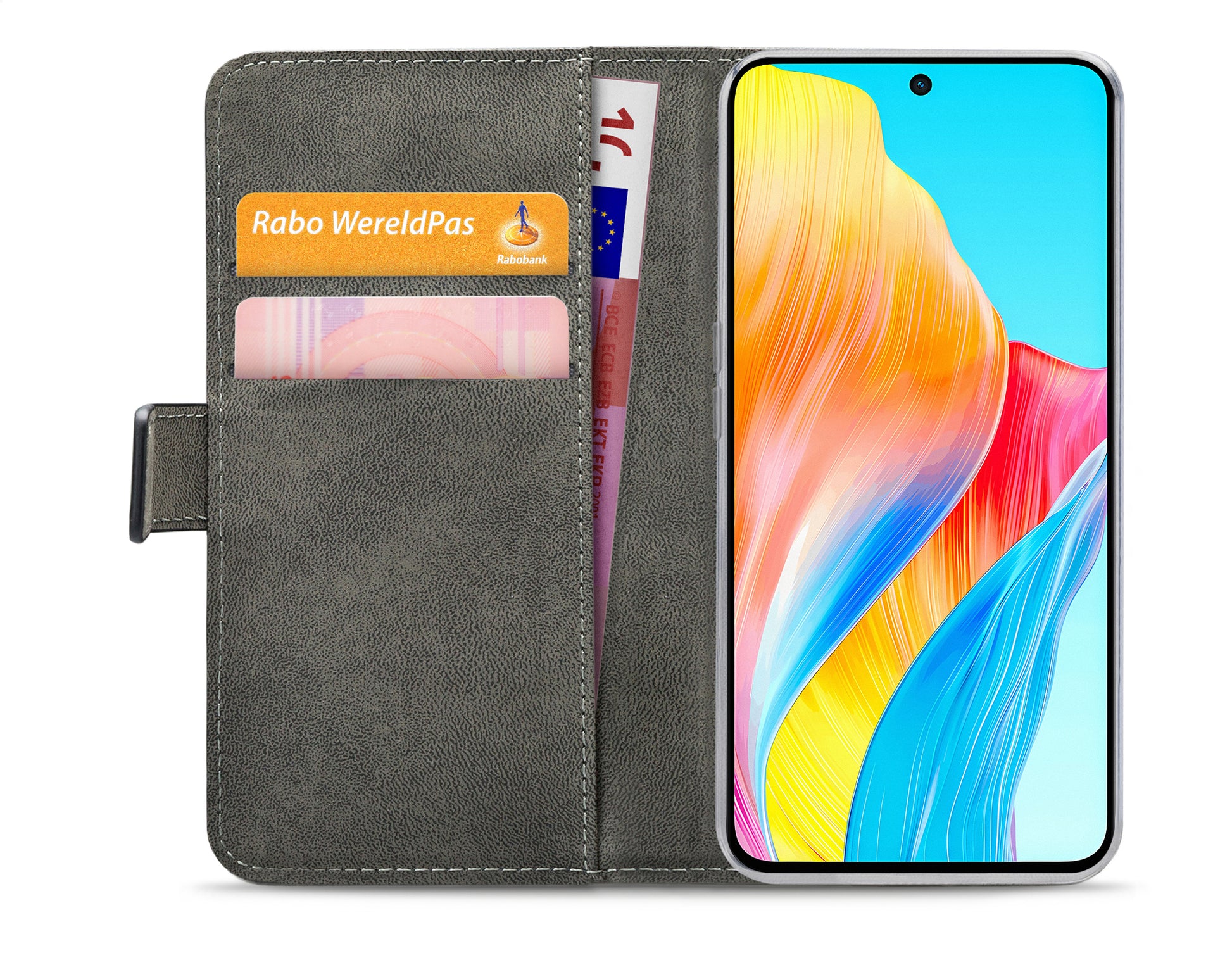 Mobilize Classic Gelly Wallet Book Case Oppo A98 5G Black