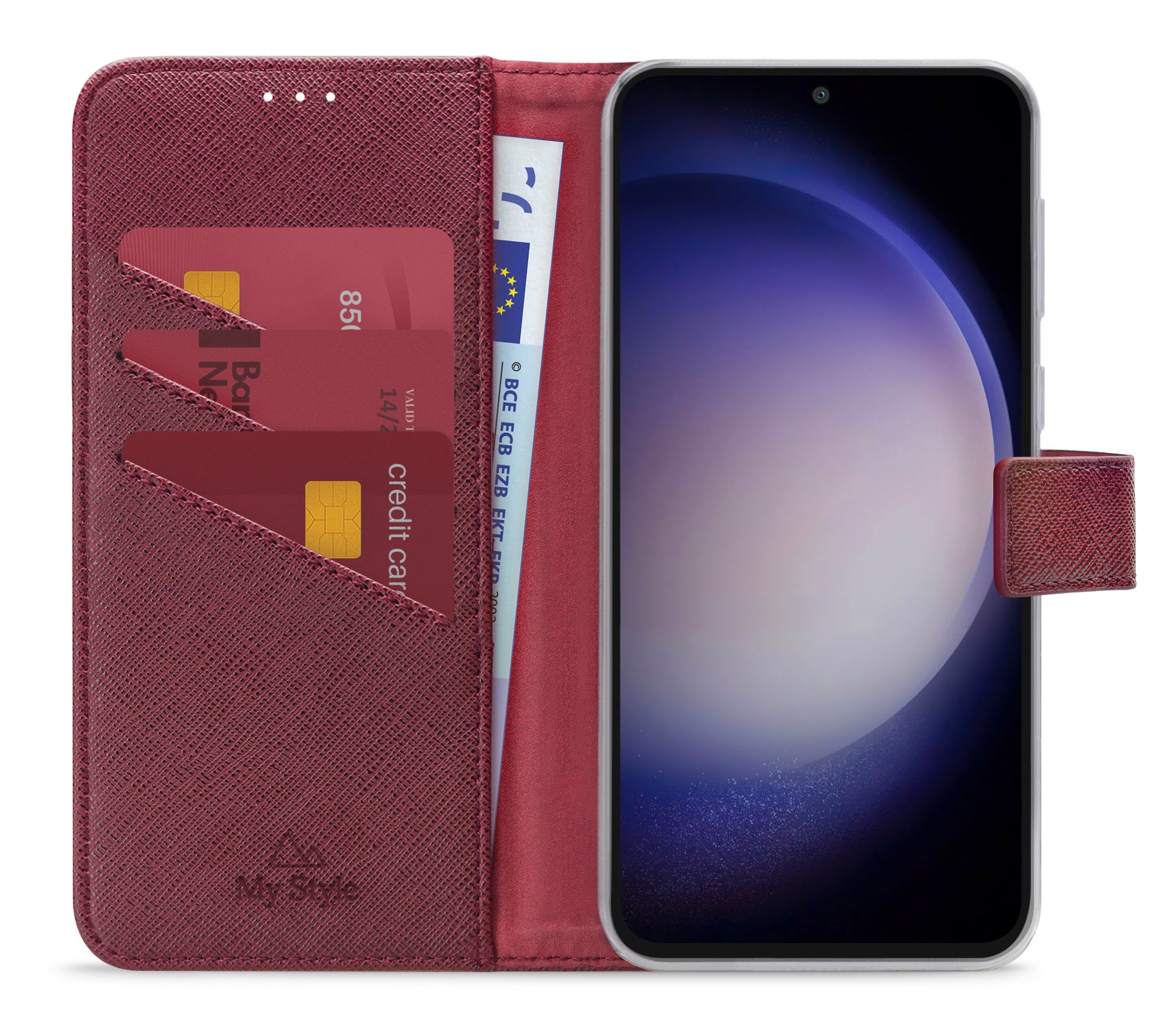 My Style Flex Wallet For Samsung Galaxy S23 Fe 5G Bordeaux